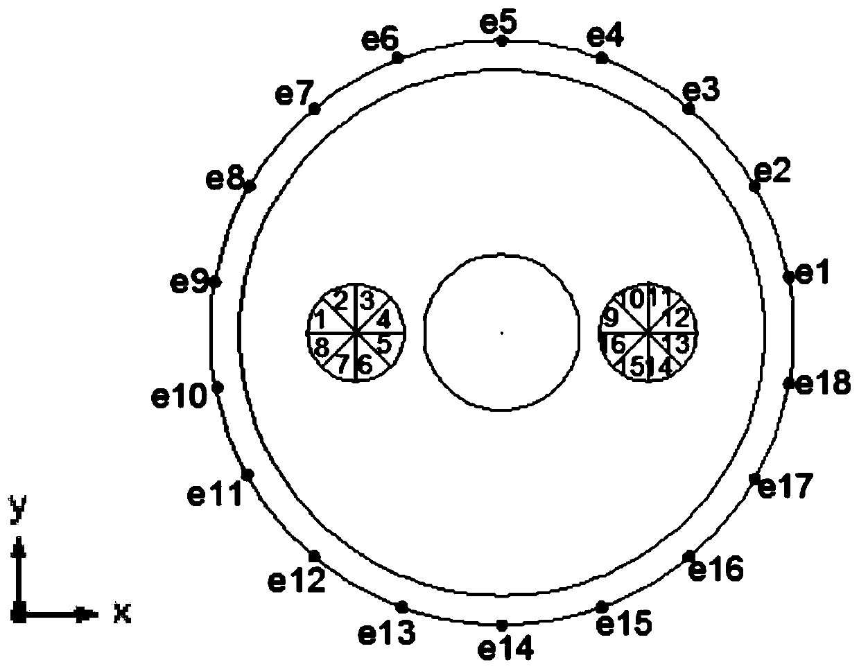 Flow velocity distribution reconstruction method for multi-electrode electromagnetic flowmeter