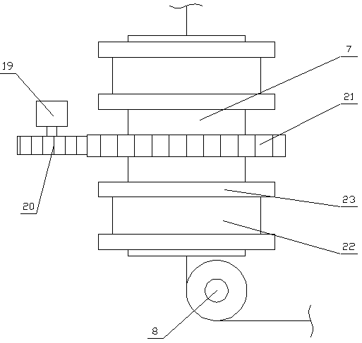 Drawing device with air pollution preventing capacity and high aggregation power