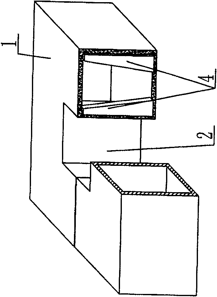 Light permanent carcass of tyre for filling concrete