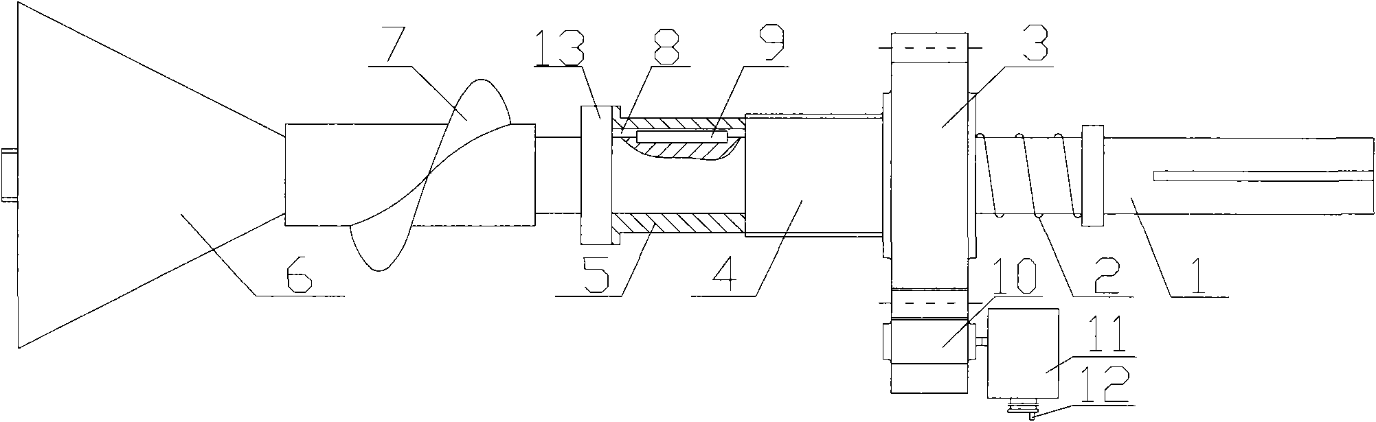 Gap adjusting device used for adjusting grain size of bone cement