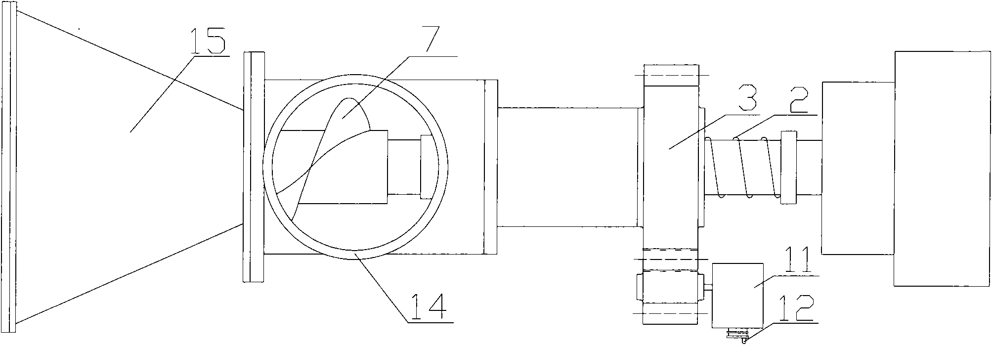 Gap adjusting device used for adjusting grain size of bone cement