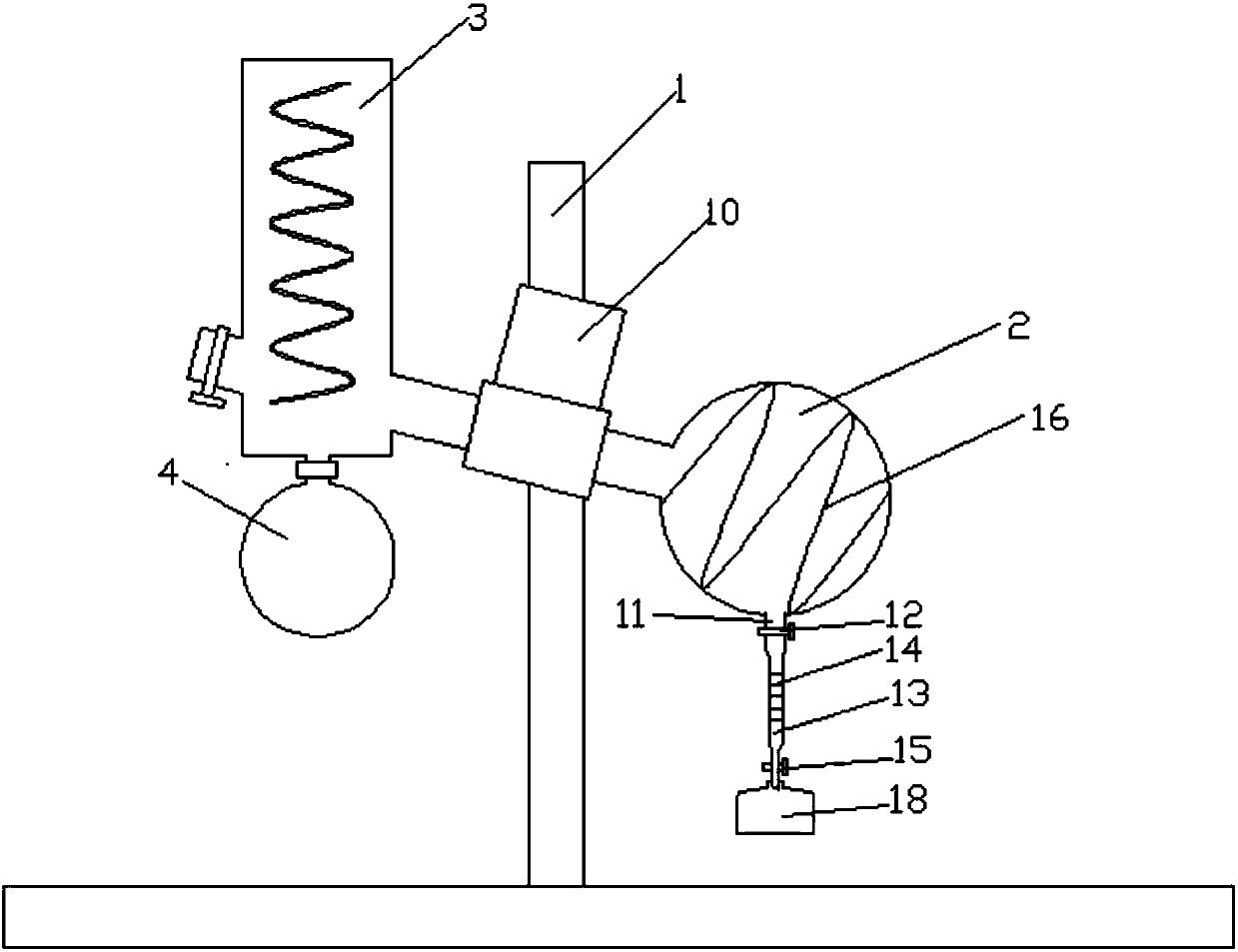 Rotary evaporator capable of accurately achieving quantification of concentrated liquid