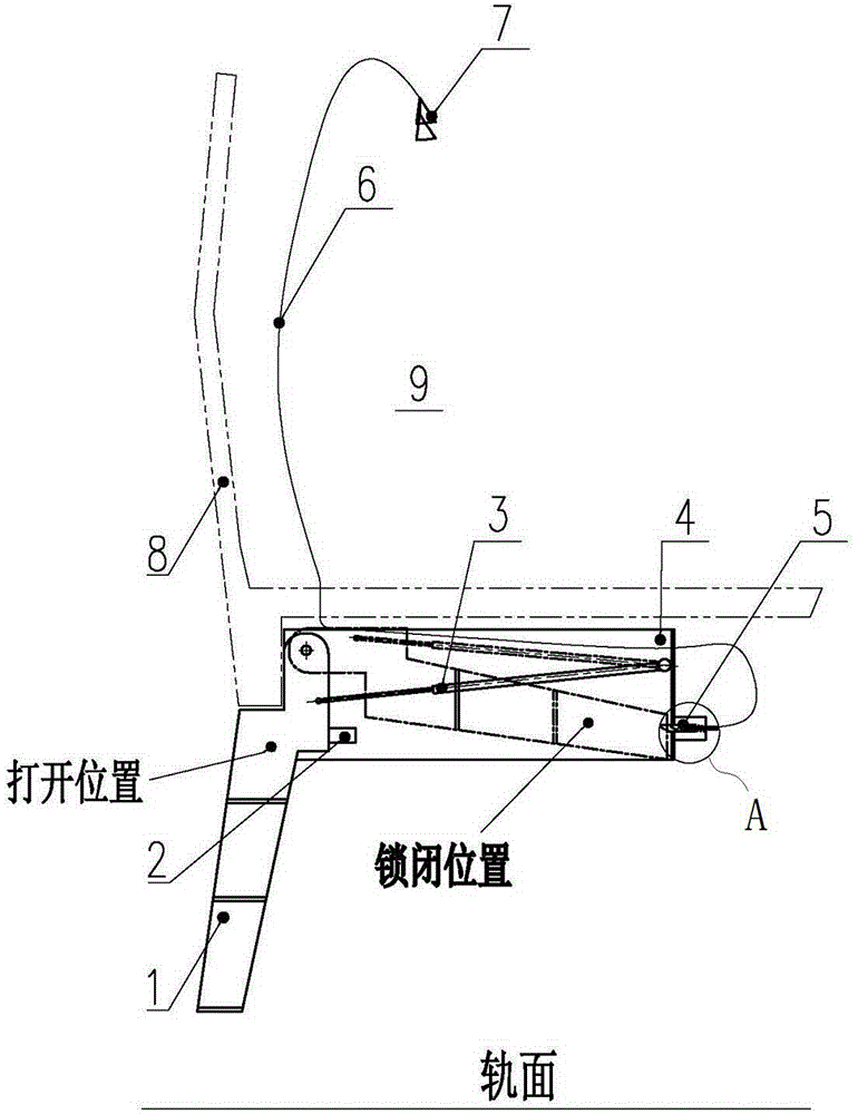 Emergency passenger evacuation ladder of rail vehicle