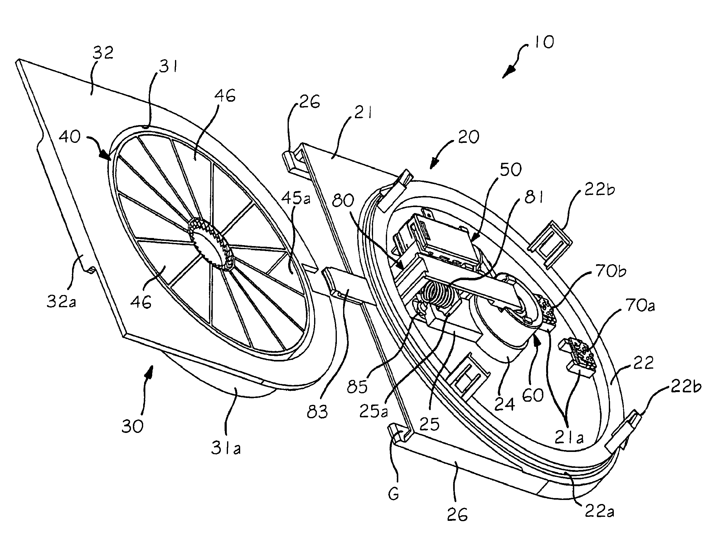 Dispensing device, particularly for domestic appliances