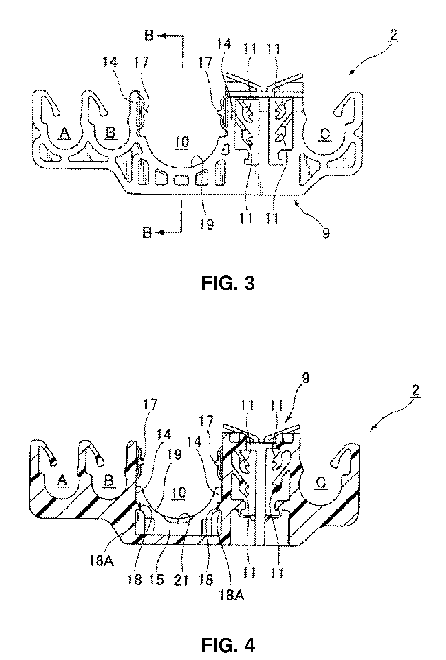 Fastener for elongated component