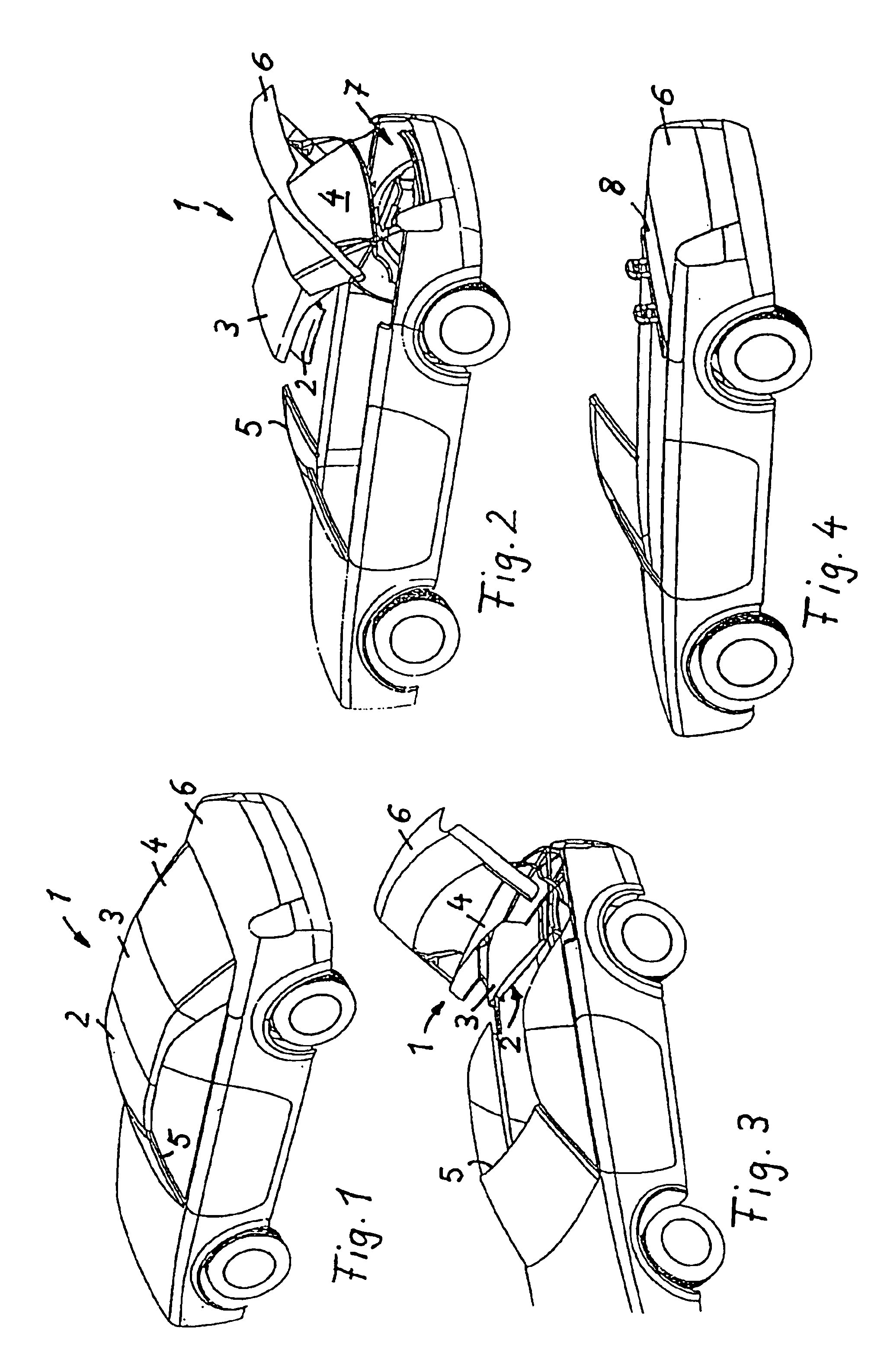 Hardtop vehicle roof with at least two rigid roof parts