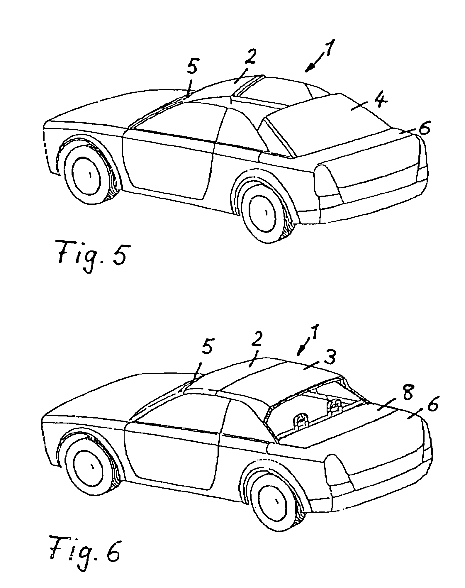 Hardtop vehicle roof with at least two rigid roof parts