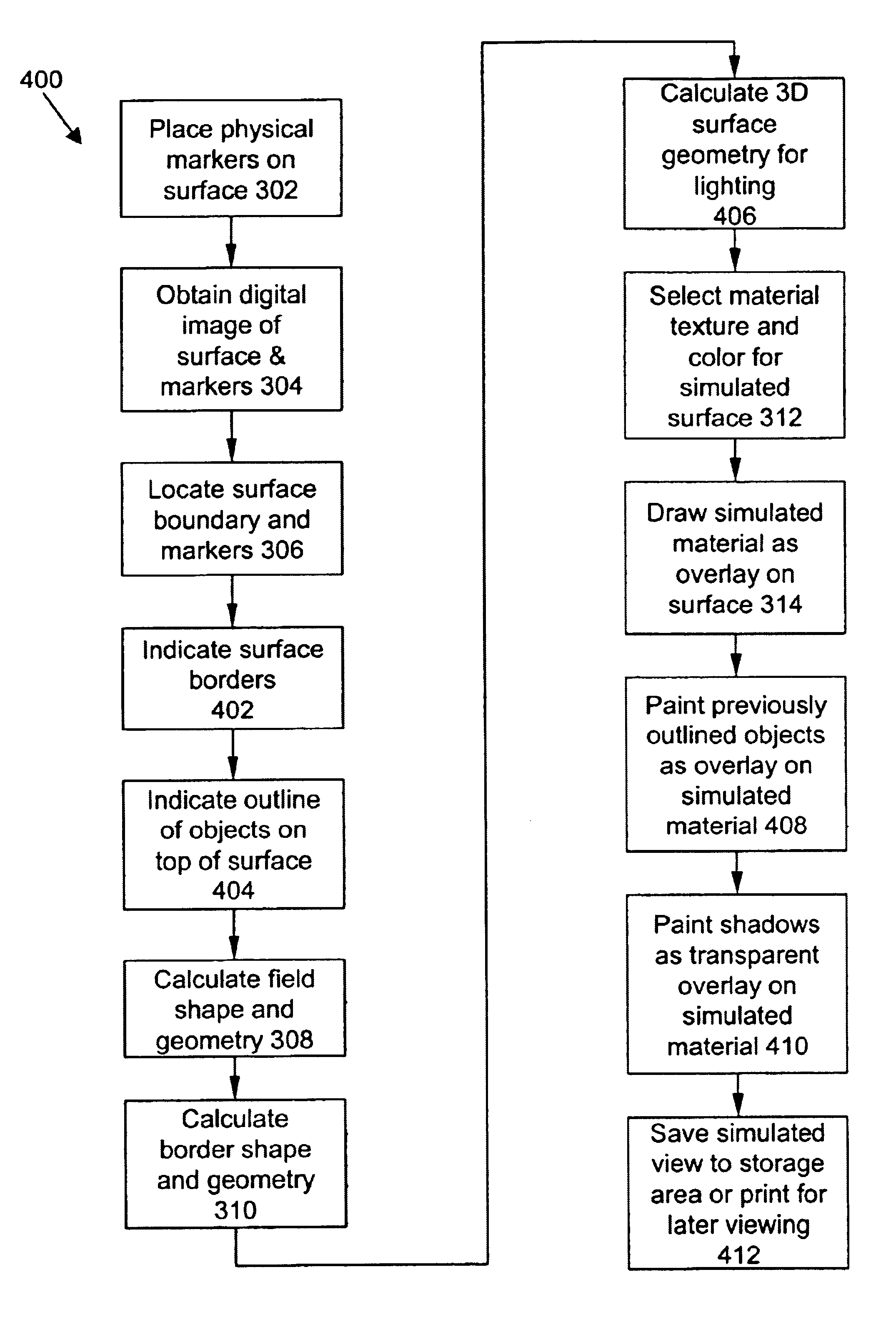 Method and apparatus for simulating the appearance of paving stone on an existing driveway