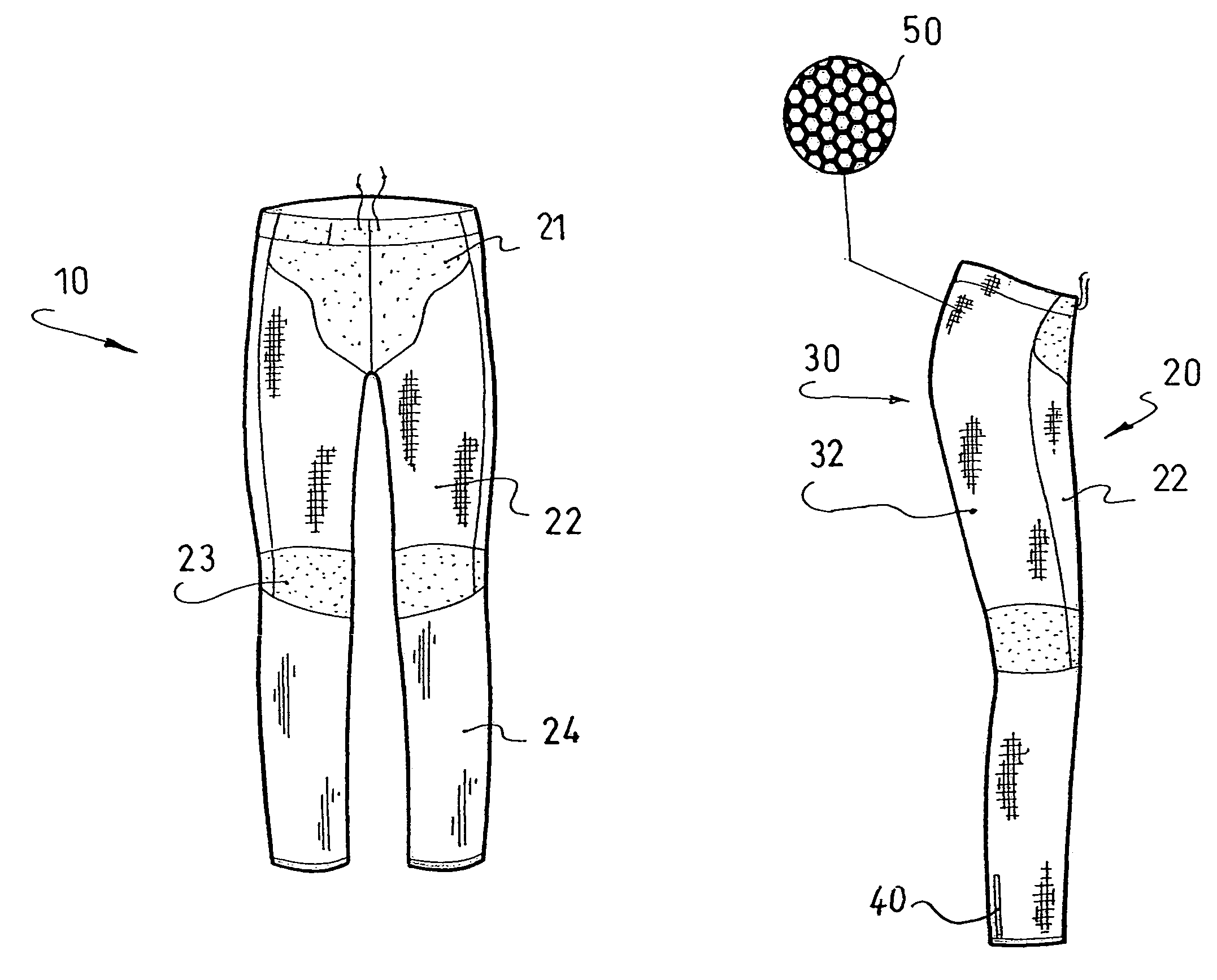 Close-fitting garment