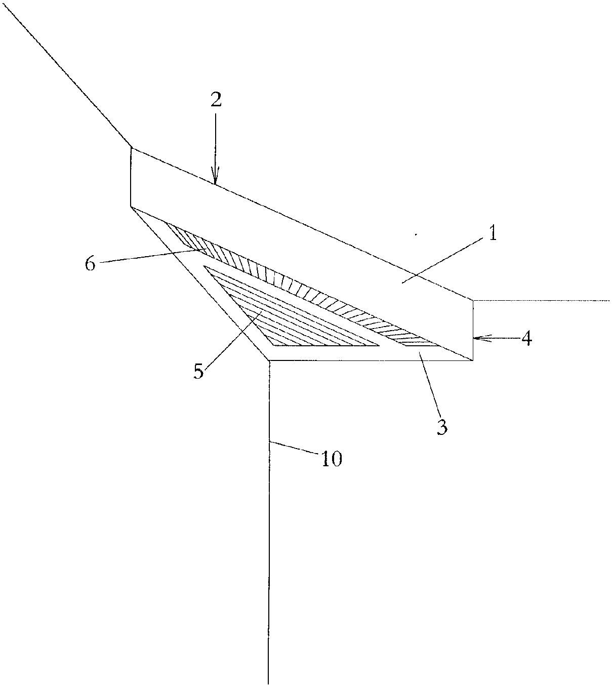 Angle-type wall-hanging (ceiling mounted) air conditioning indoor unit