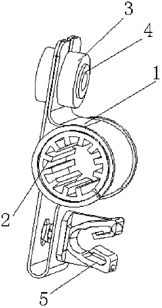 Air conditioning pipeline fixing device of automobile