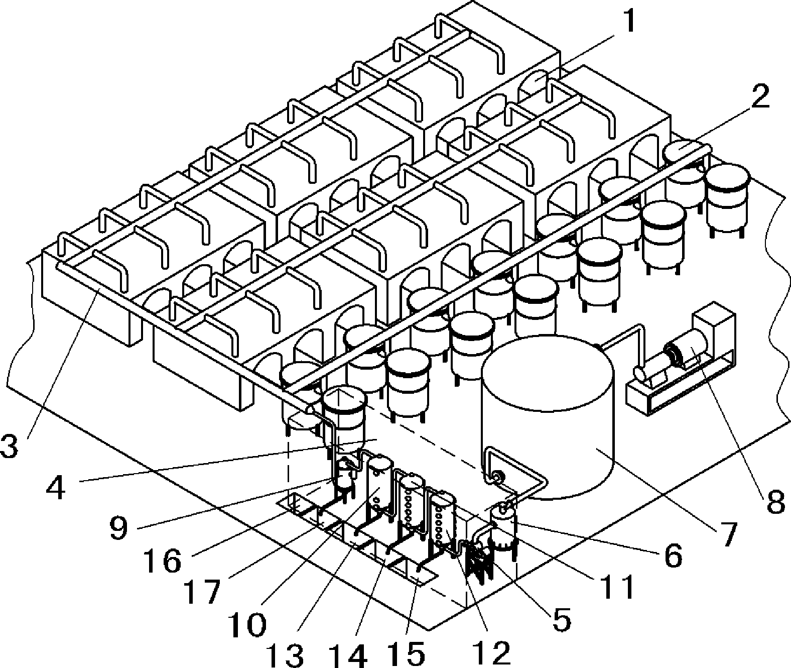 Method and system for waste therophyte high-efficiency clean environment-protective cycled comprehensive utilization