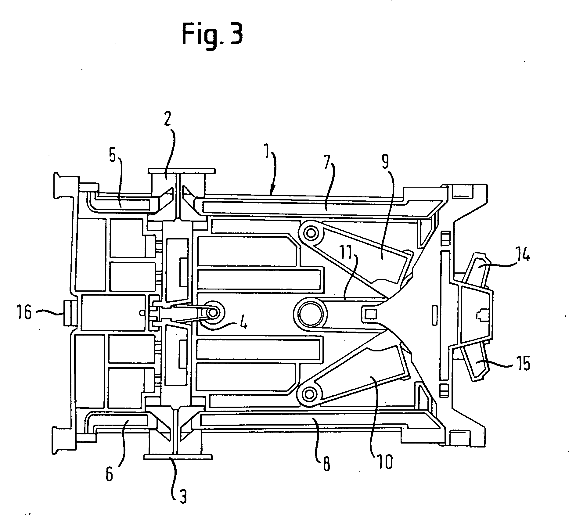 Housing with lid and kinematic frame