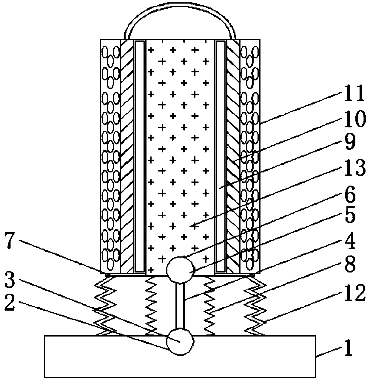 Pedestrian crossing voice prompt column with buffering and anti-collision functions