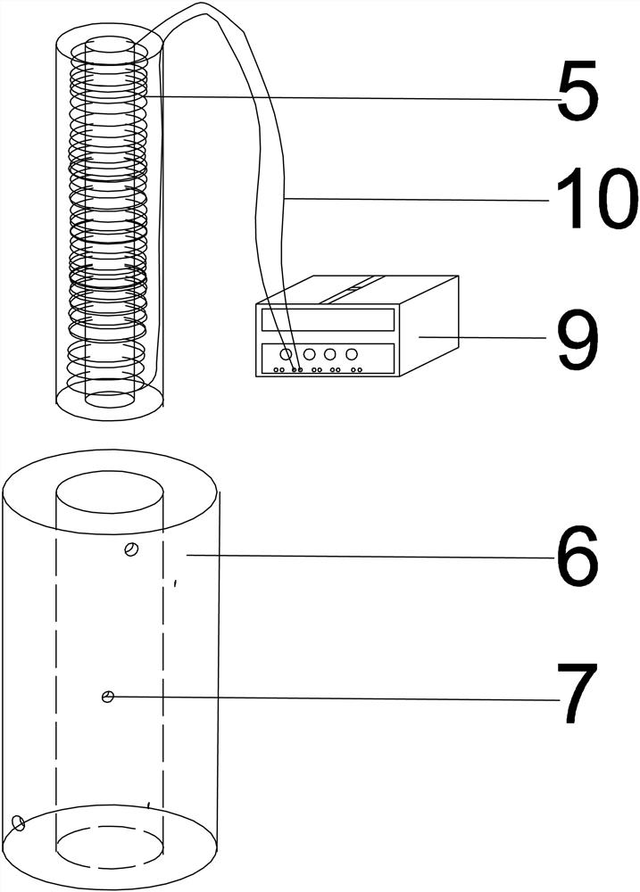 Device and method for brushing paint by using magnetic paint