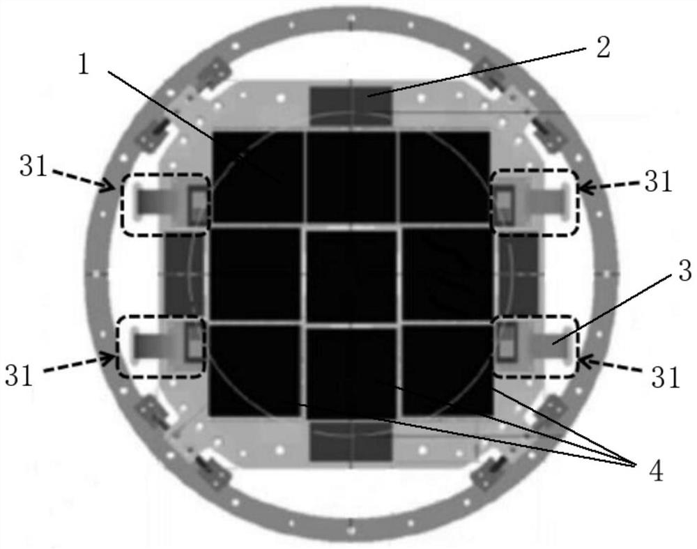 Telescope main light path guide star device and guide star offset calculation method