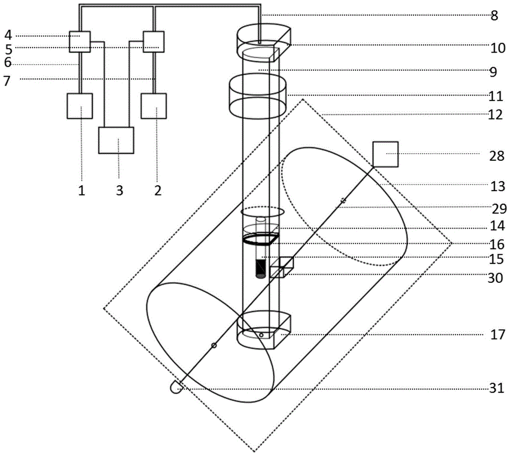 A positioning sample injection device and method for a low-field magnetic resonance system