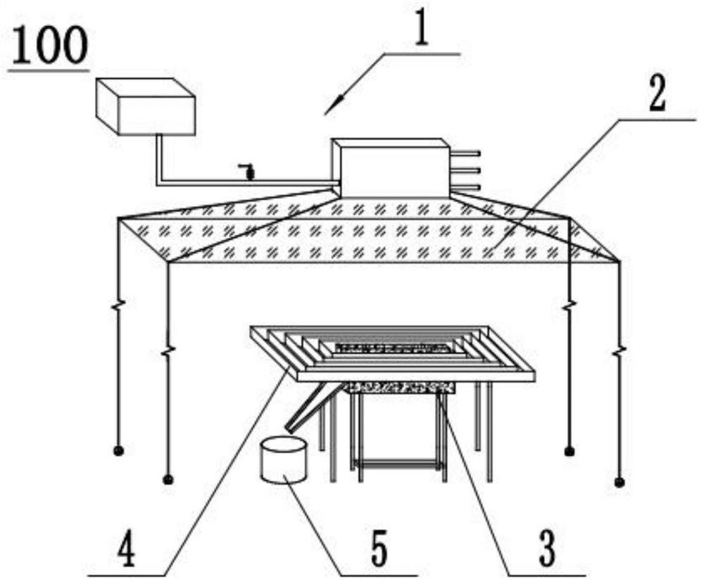 Device for observing rainfall erosion process