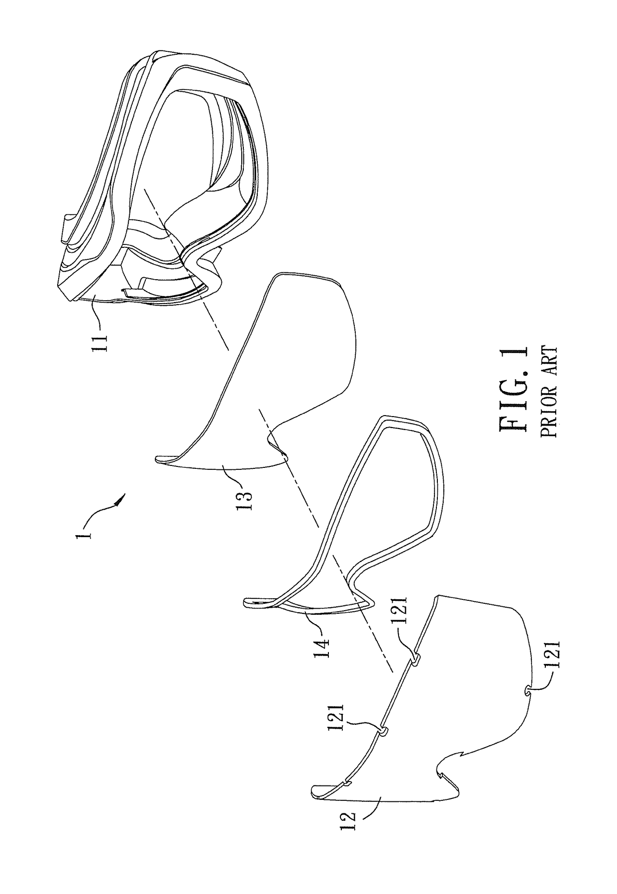 Eyeglasses having bilayered lens assembly