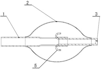 Expansion structure of self-limiting high-pressure expansion saccule