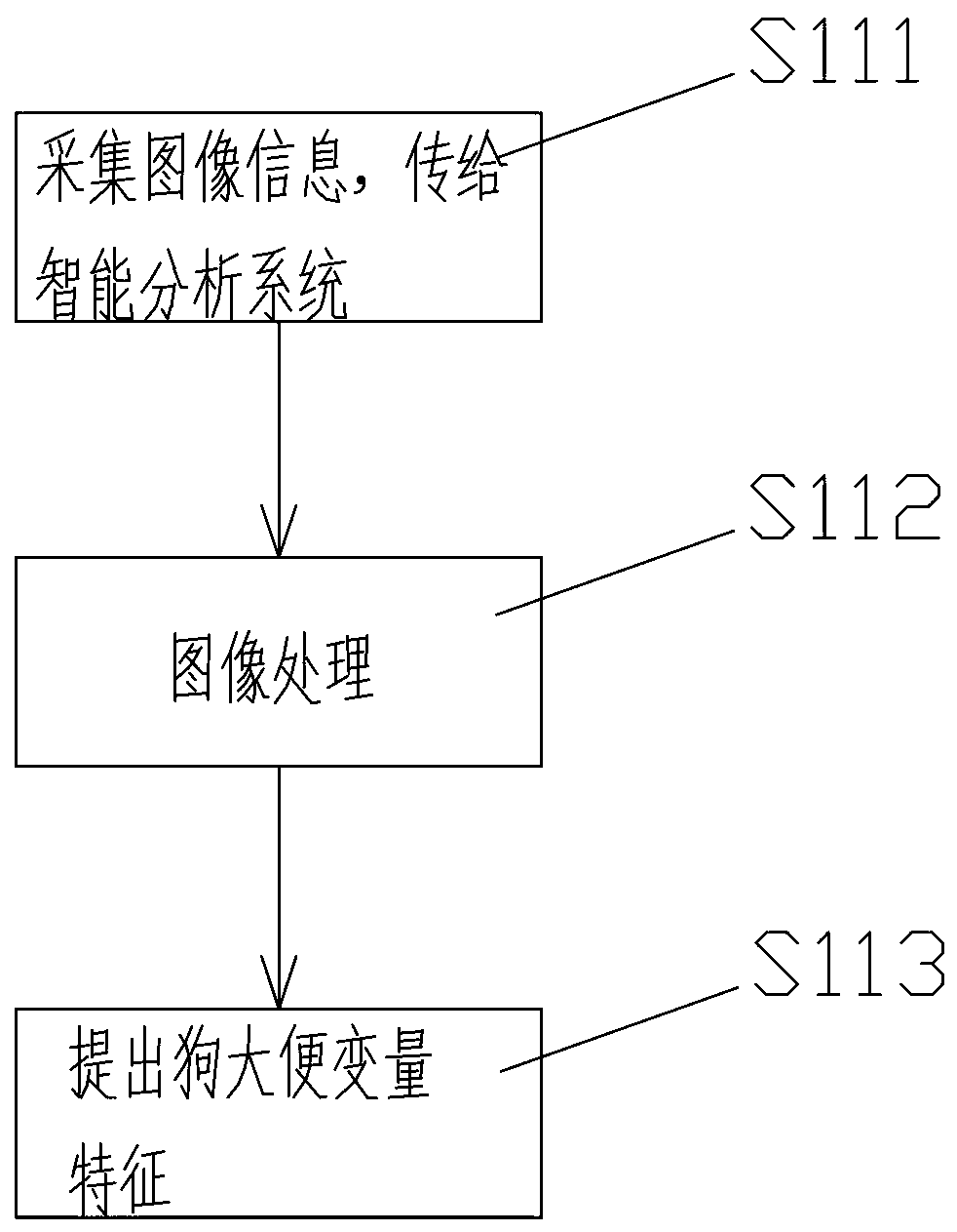 Dog health state analysis and dog faeces collection method based on dog faeces and intelligent detection collection device