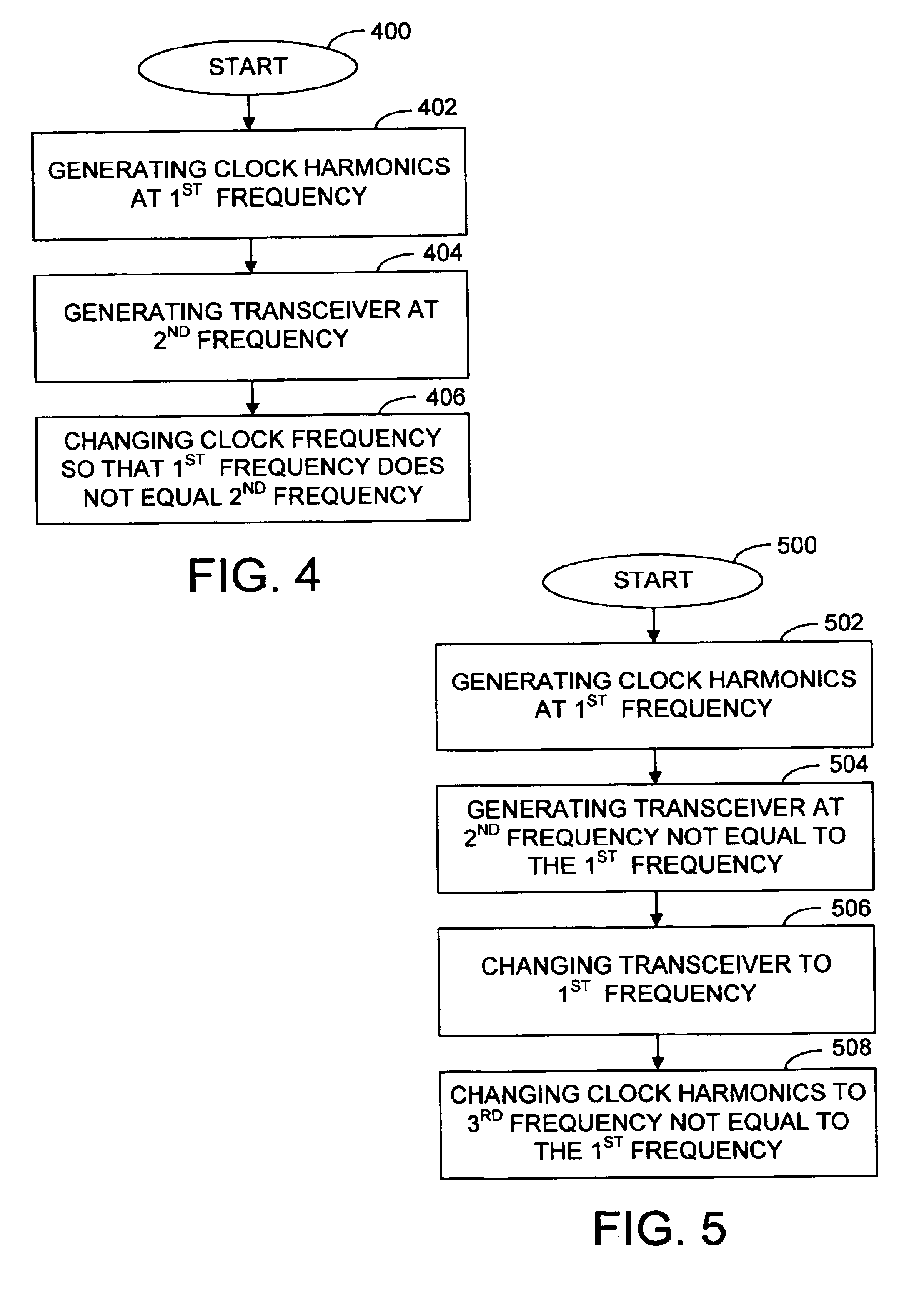 System and method for reducing the effects of clock harmonic frequencies