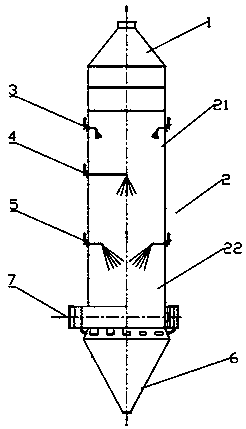 Spray drying tower