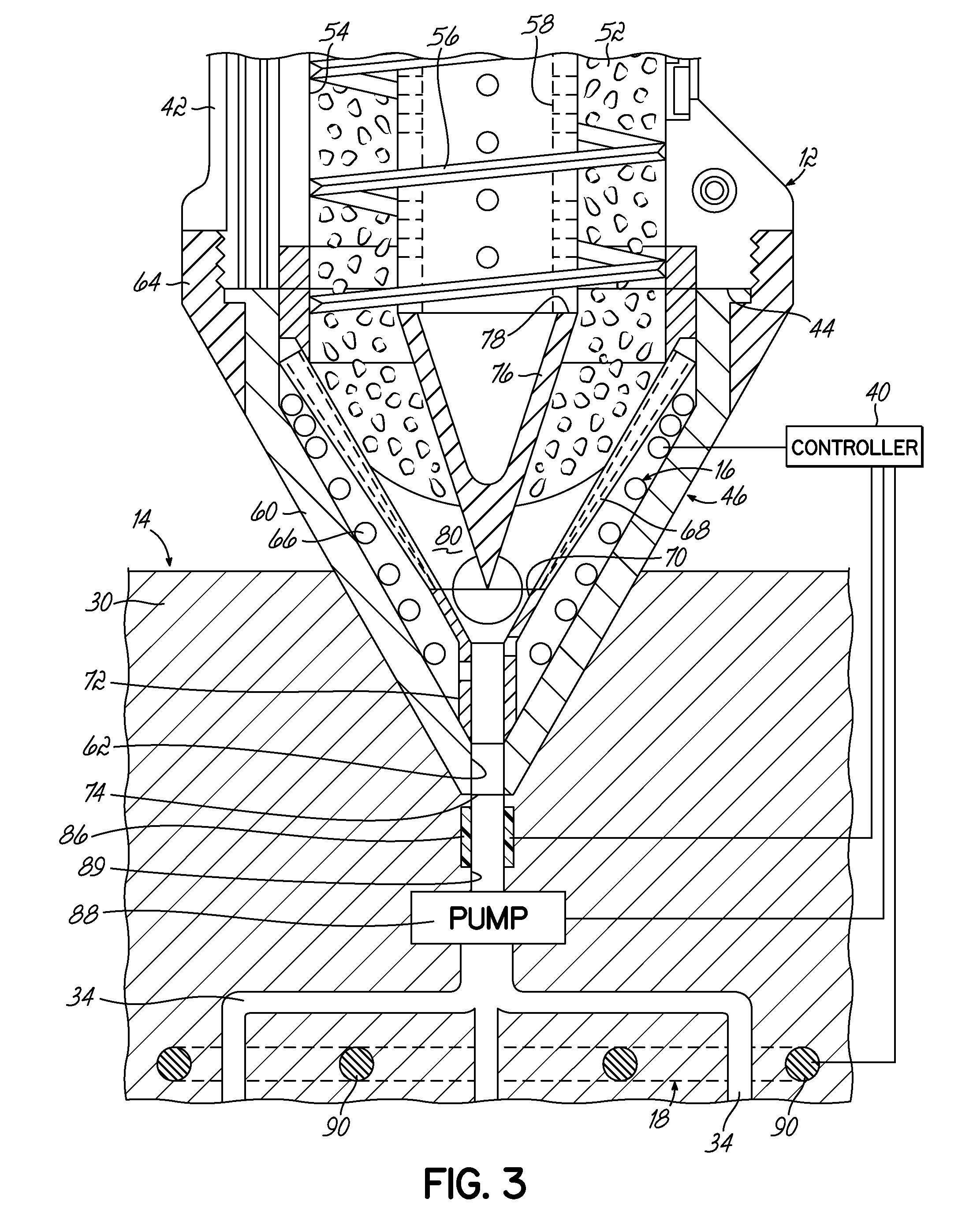 Adhesive dispensing system and method with melt on demand at point of dispensing