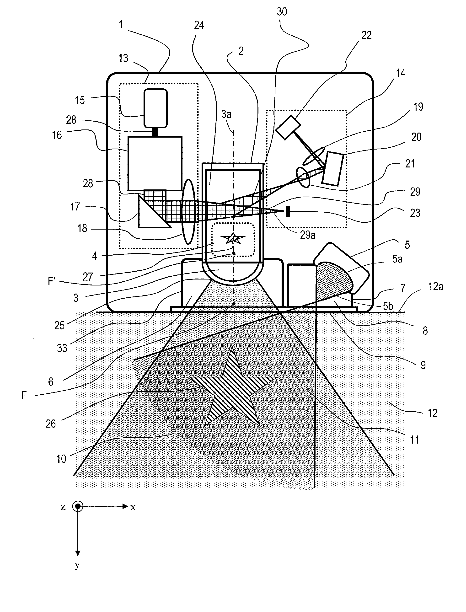 Acousto-optic imaging device