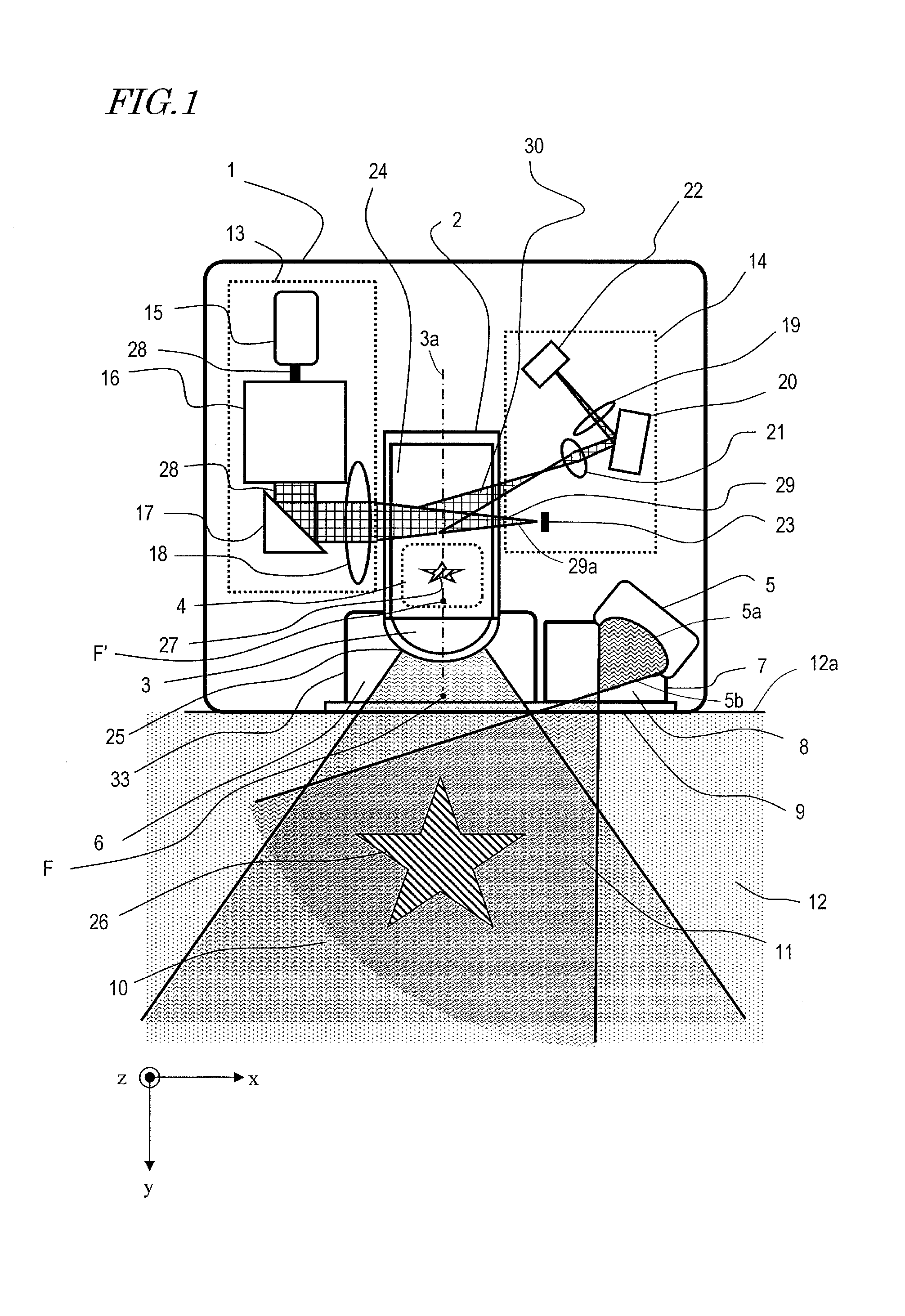 Acousto-optic imaging device