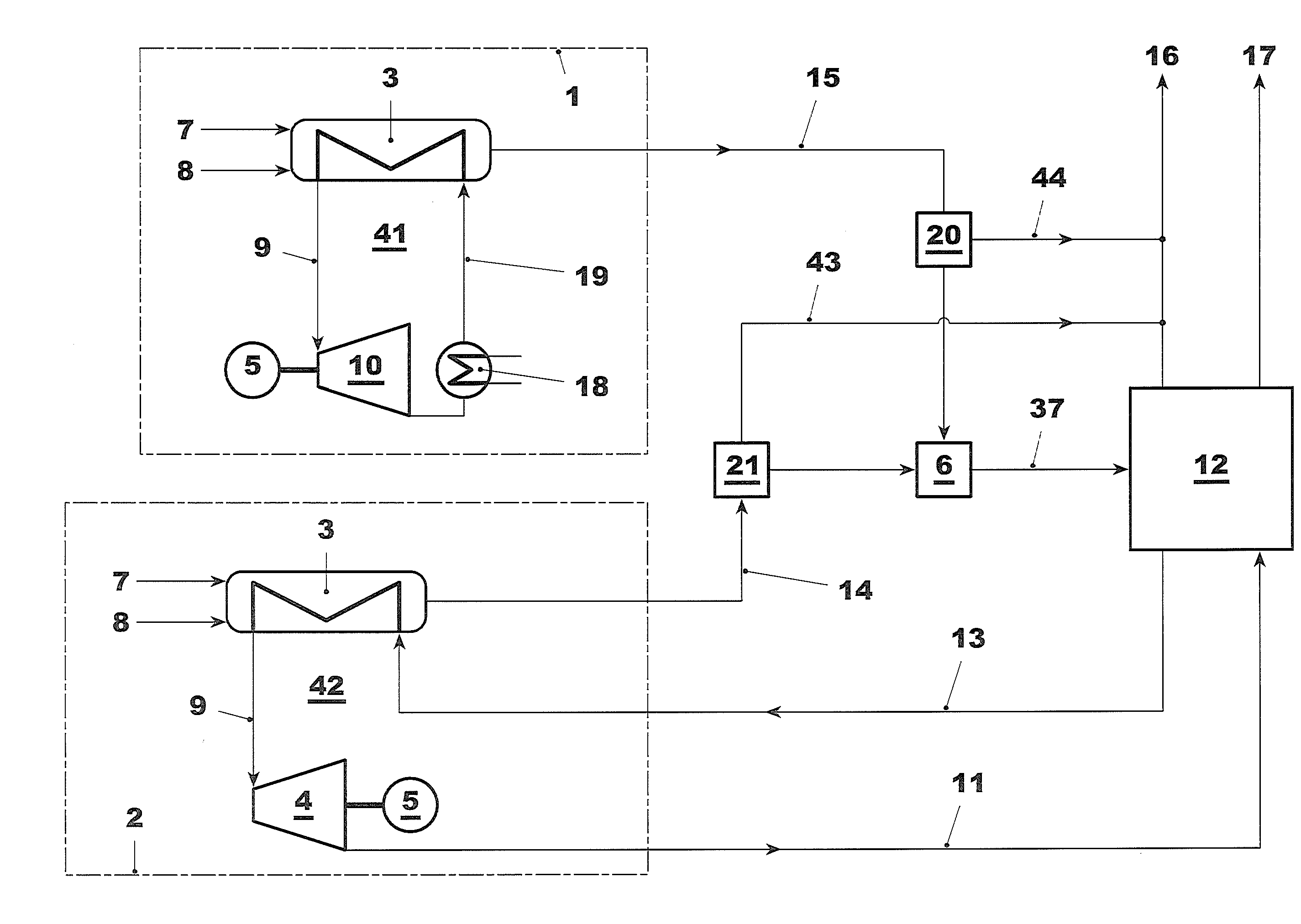 Power plant for co2 capture