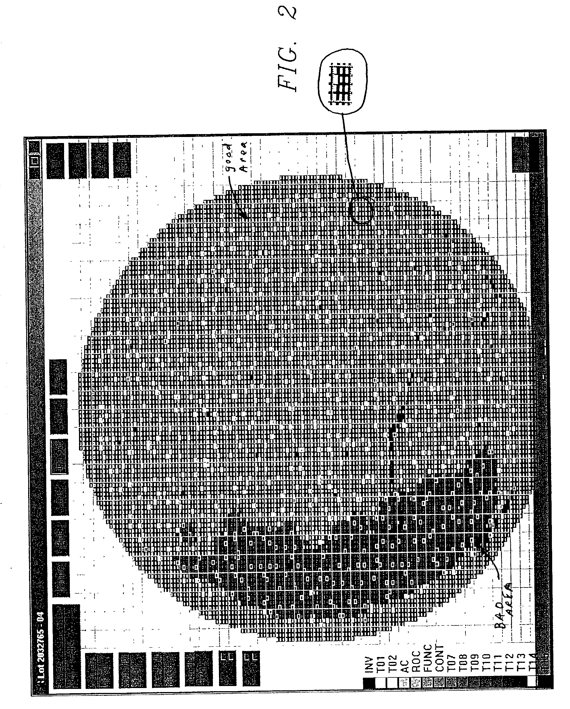 Multiprobe blob test in lieu of 100% probe test