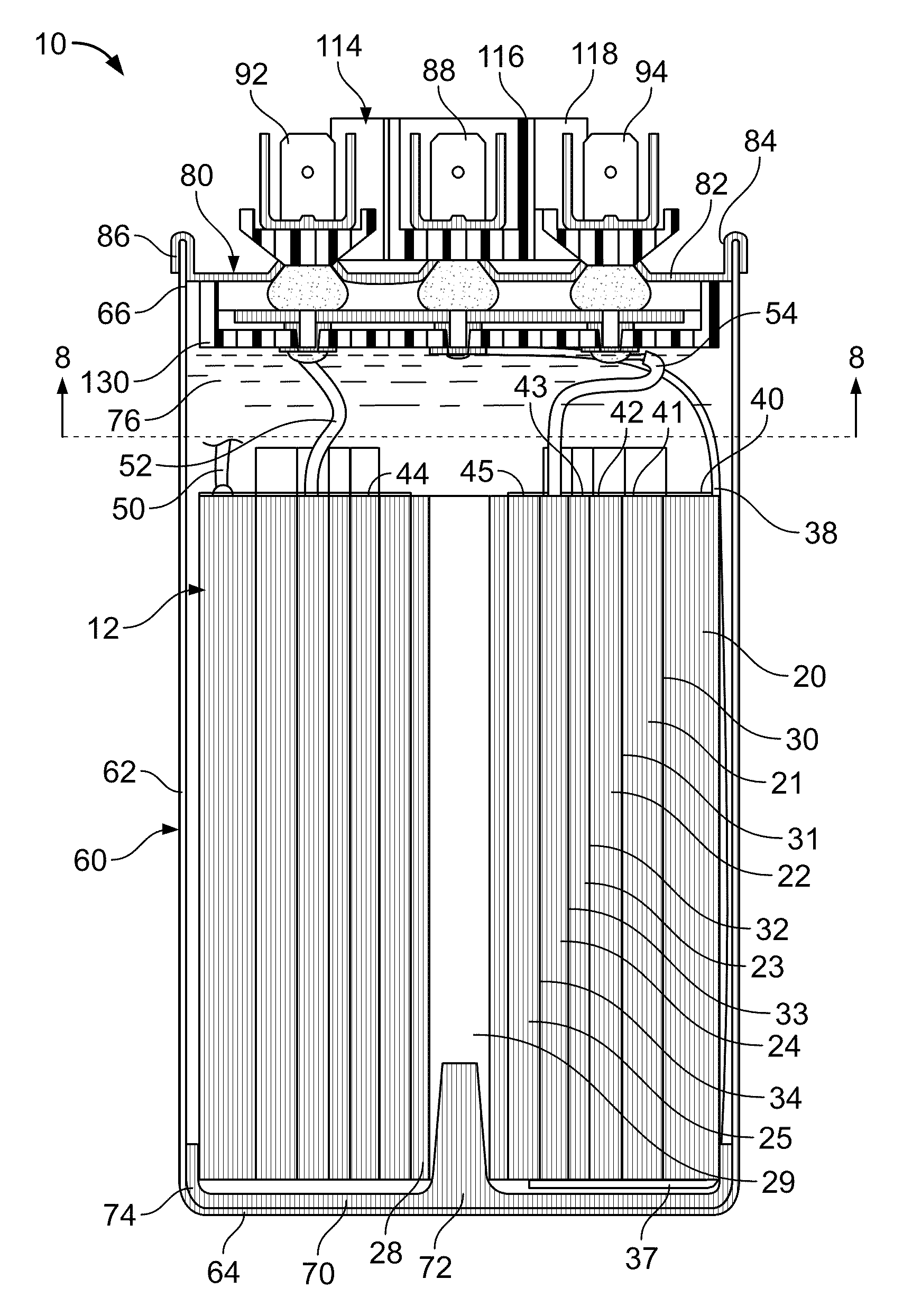 Capacitor with multiple elements for multiple replacement applications