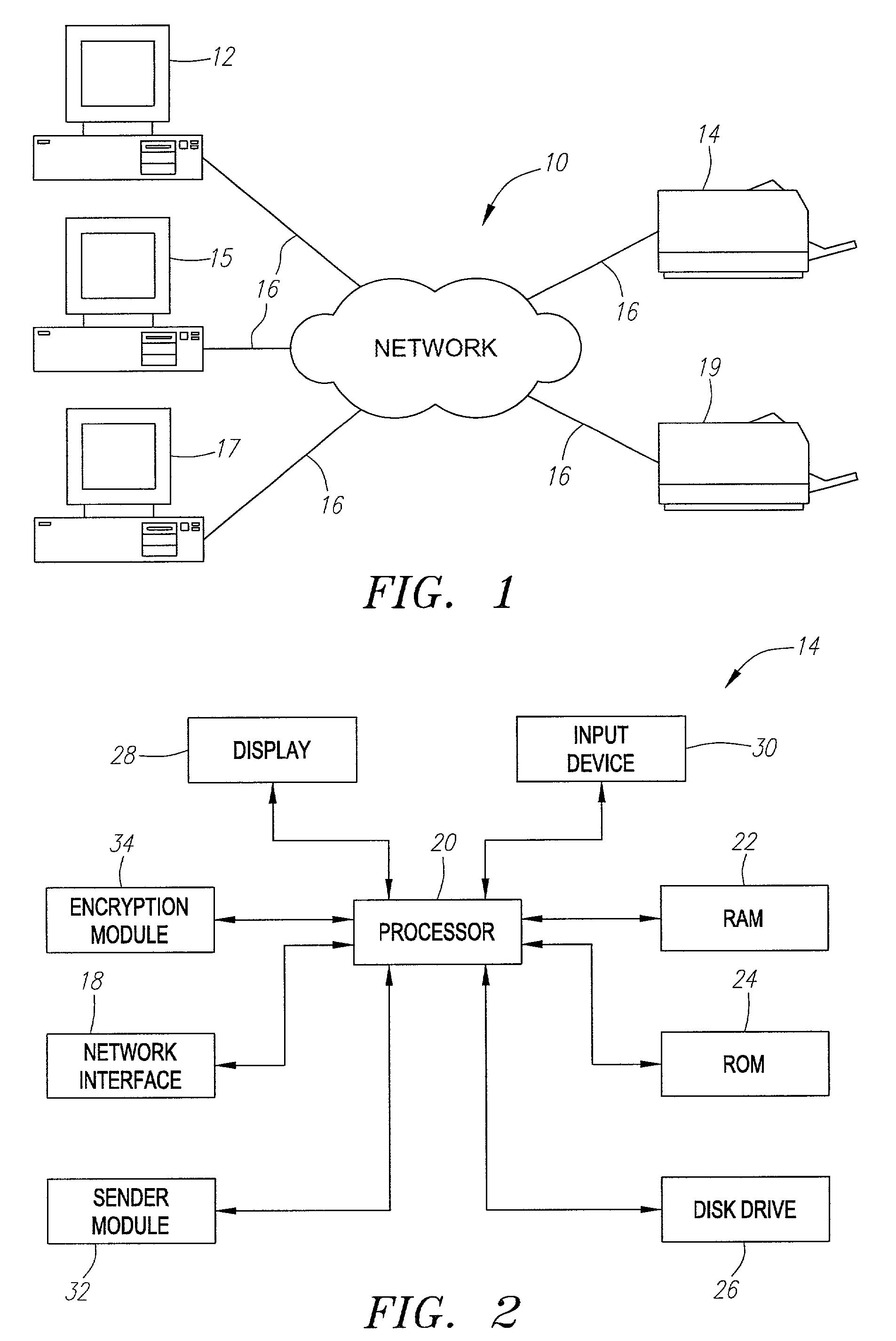 Public encryption of a stored print job