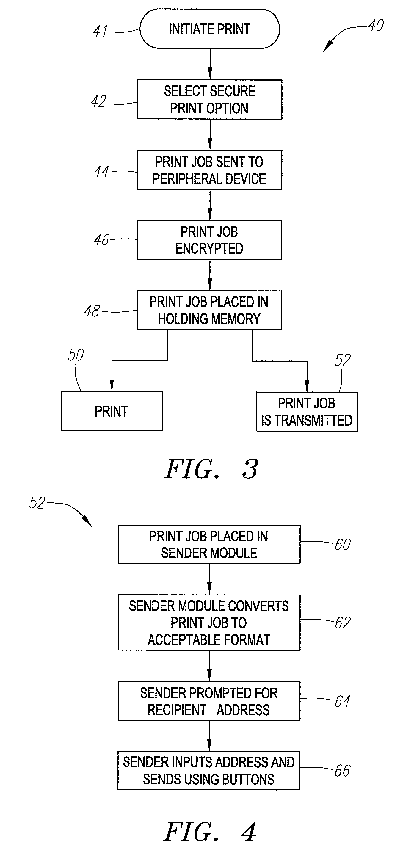 Public encryption of a stored print job