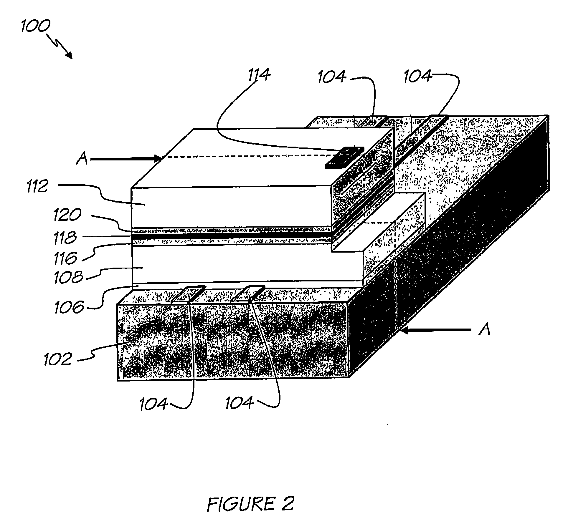 Buried contact devices for nitride-based films and manufacture thereof