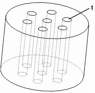 Modular smokeless firework emission ammunition with multi-hierarchy hole structure and preparation method for modular smokeless firework emission ammunition