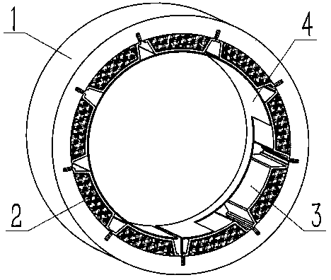 Aero dynamic bearing with metal rubber and elastic chaff composite support structure