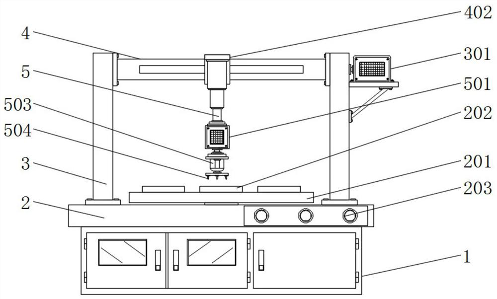 Screw fastening device for probe card