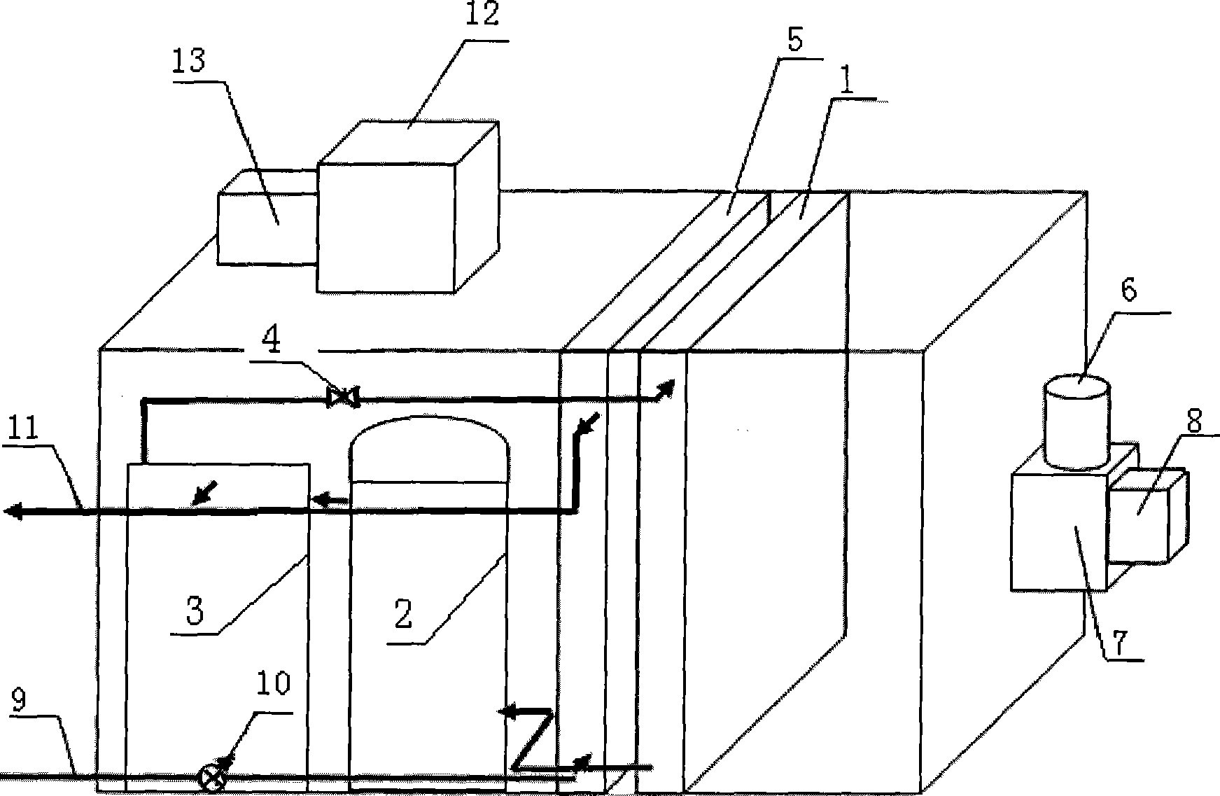 Double effect geothermal heat pump unit