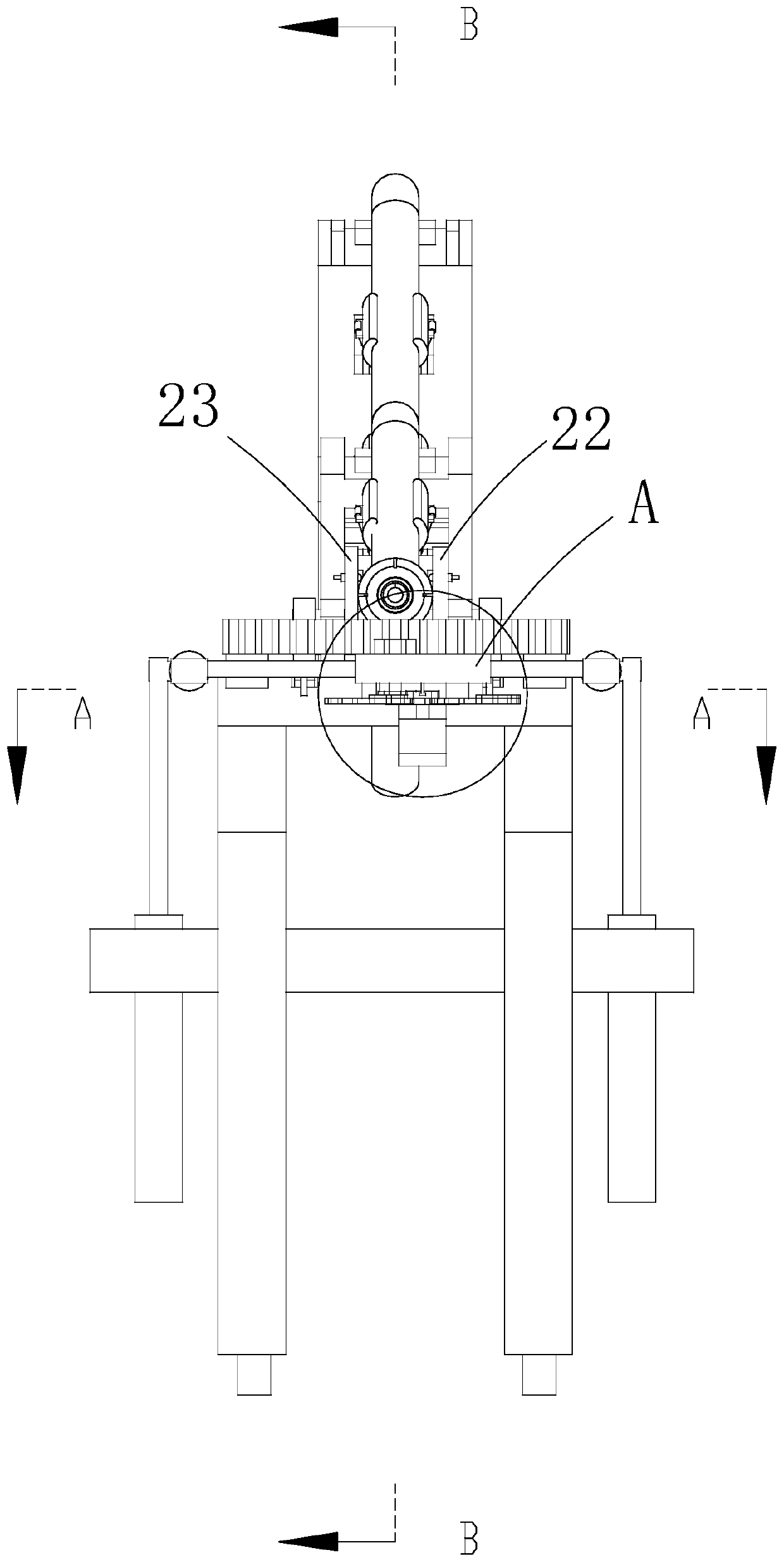 Fire-fighting lance fixing frame