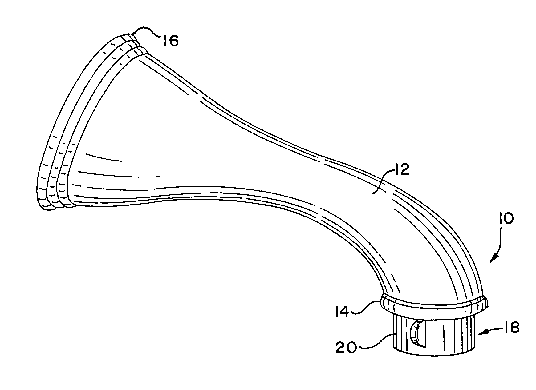 Ceramic diverter for tub spout