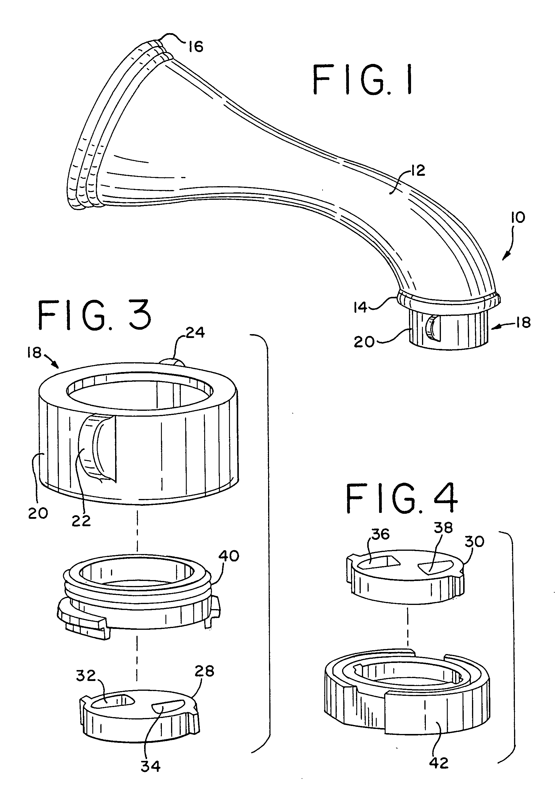 Ceramic diverter for tub spout