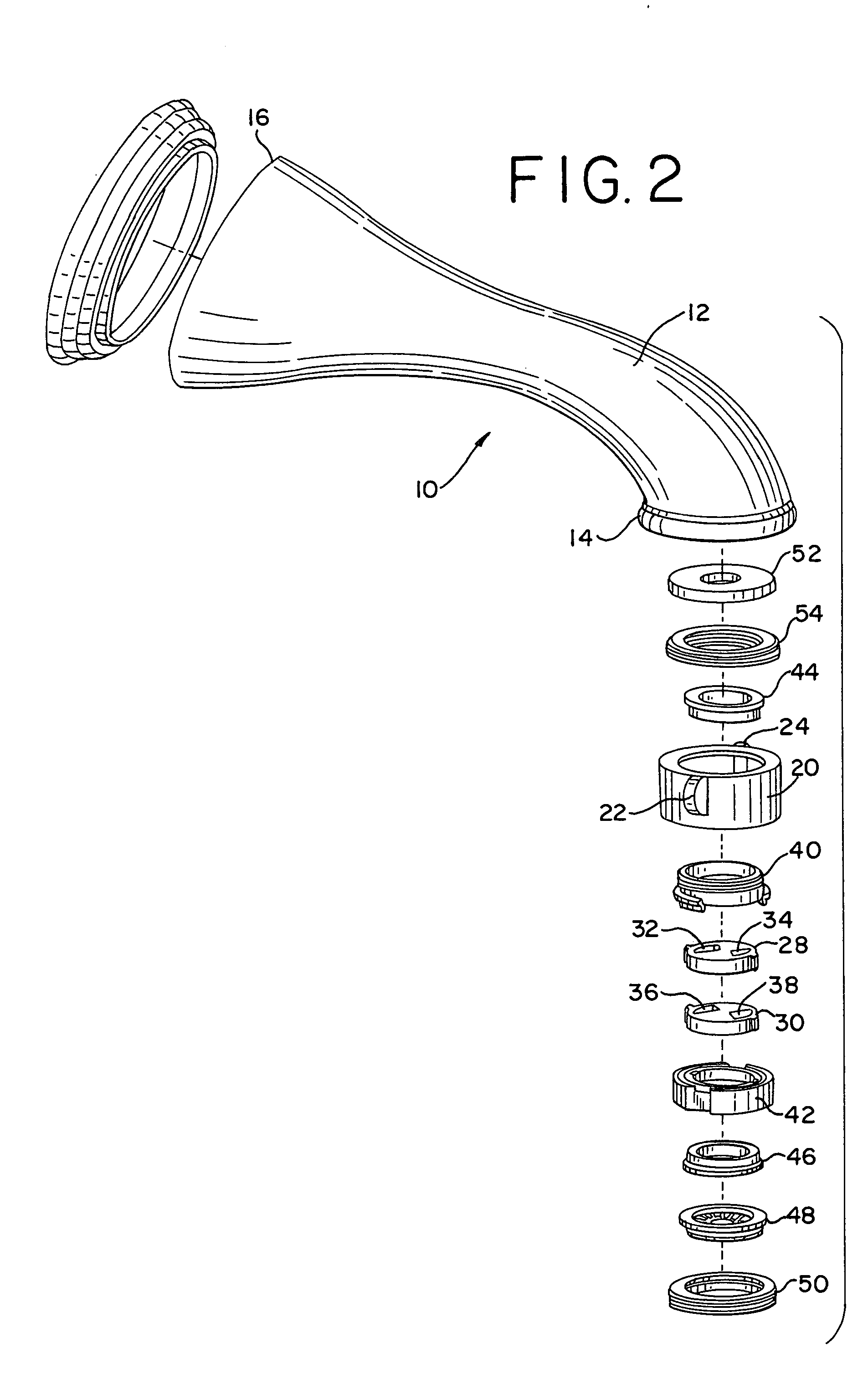 Ceramic diverter for tub spout