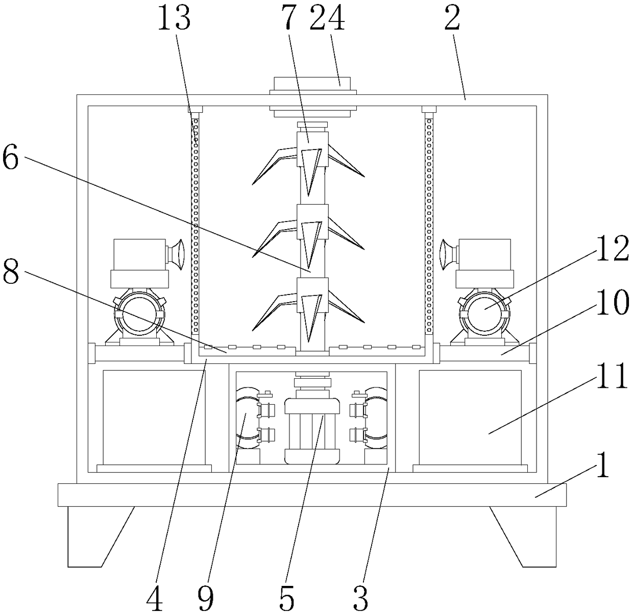 Textile efficient smashing, sorting and collecting robot