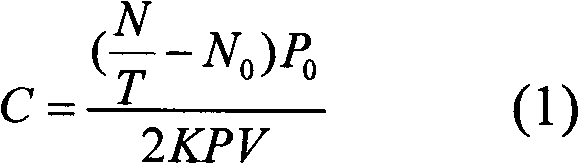 Method and device for valuing &lt;220&gt;Rn concentration reference level by utilizing low pressure scintillation chamber