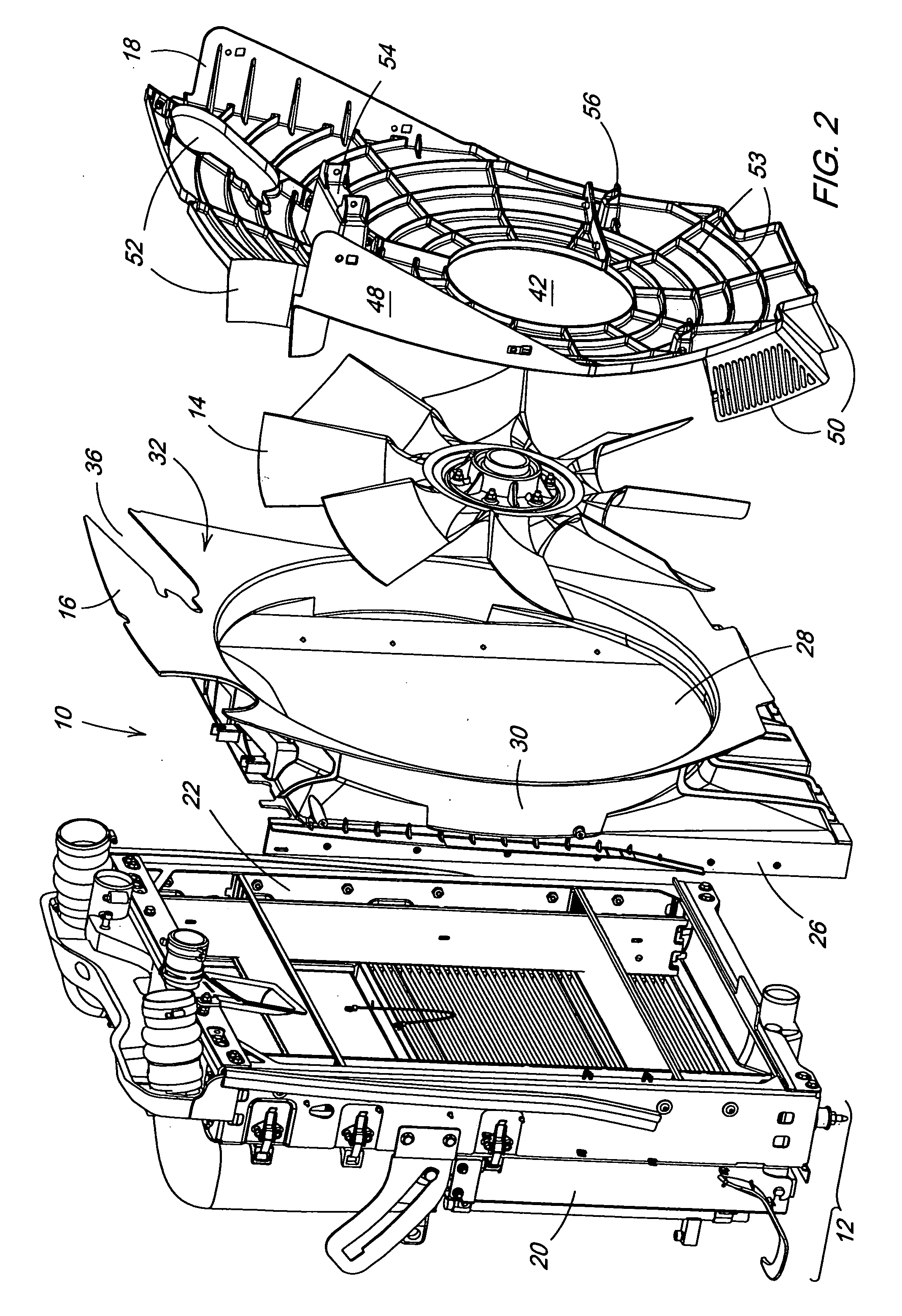 Vehicle cooling package