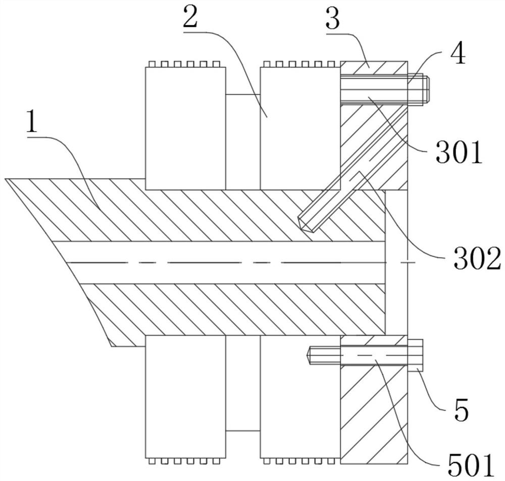 Slip ring U-screw machining tool and using method