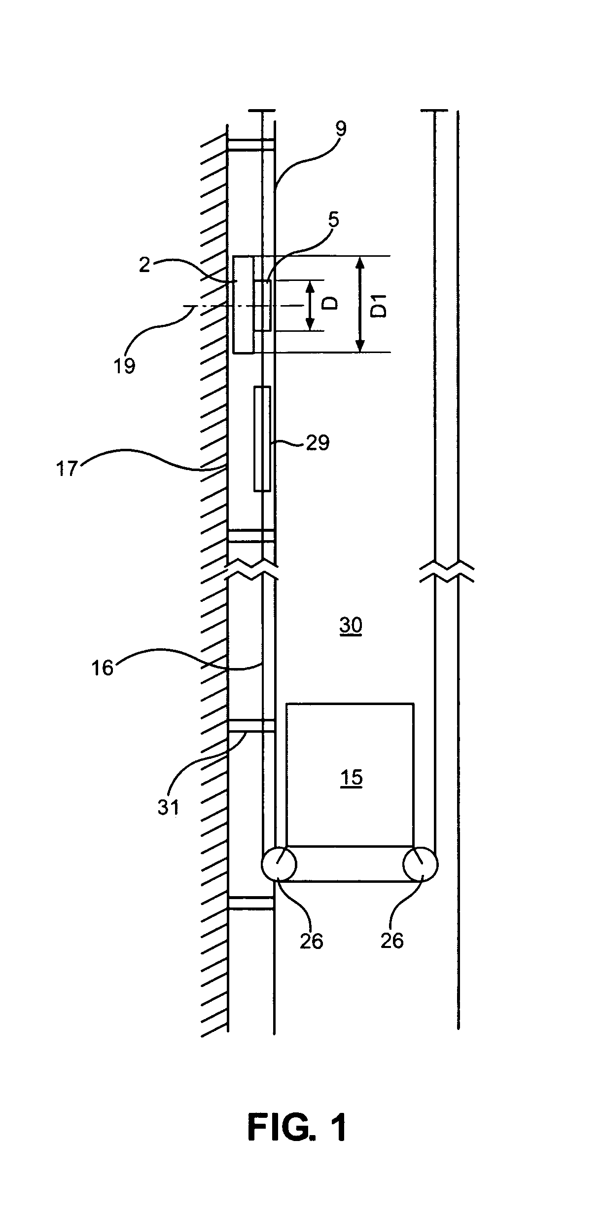 Fixing arrangement for a hoisting machine, and elevator assembly