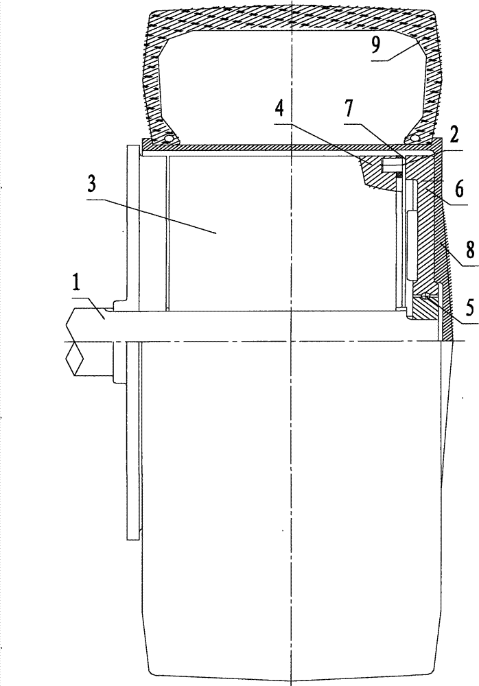 Electromagnetic-type clutch device of electric self-driven vehicle wheel